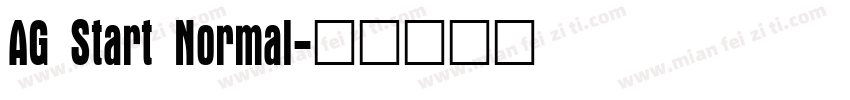 AG Start Normal字体转换